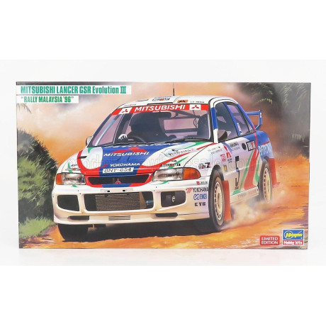 HASEGAWA MITSUBISHI LANCER EVOLUTION III N 5 RALLY MALAYSIA 1996 F.GOCENTAS - K.SHINOZUKA 1/24