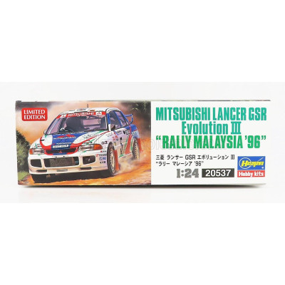 HASEGAWA MITSUBISHI LANCER EVOLUTION III N 5 RALLY MALAYSIA 1996 F.GOCENTAS - K.SHINOZUKA 1/24