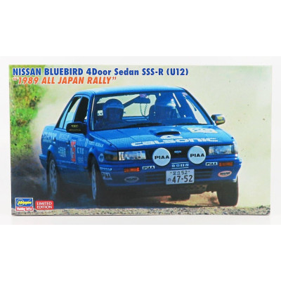 HASEGAWA NISSAN DATSUN BLUEBIRD SEDAN SSS-R (U12) TEAM CALSONIC RALLY JAPAN 1989 - N 25 - N 23 1/24