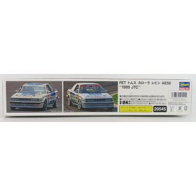 HASEGAWA TOYOTA COROLLA LEVIN (AE92) N 6 JTC SEASON 1989 1/24