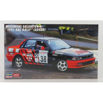 HASEGAWA MITSUBISHI GALANT VR-4 ADVAN N 38 RALLY RAC LOMBARD 1991 S.YAMAUCHI - M.TAGUCHI 1/24