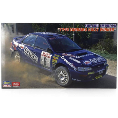 HASEGAWA SUBARU IMPREZA N 6 WINNER RALLY SANREMO 1995 A.ALESSANDRINI - P.LIATTI 1/24
