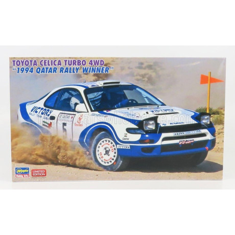 HASEGAWA TOYOTA CELICA TURBO 4WD N 5 WINNER RALLY QATAR 1994 K.MALIK - S.KHALIFA 1/24