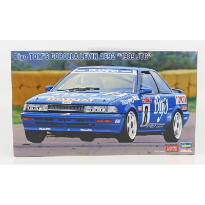 HASEGAWA TOYOTA COROLLA LEVIN (AE92) TEAM BIYO N 8 JTC 1989 K.OKAMOTO - Y.TANAKA 1/24