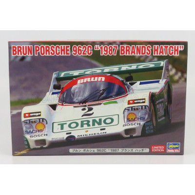 HASEGAWA PORSCHE 962C TEAM BRUN N 2 BRANDS HATCH 1987 J.MASS - O.LARRAURI 1/24