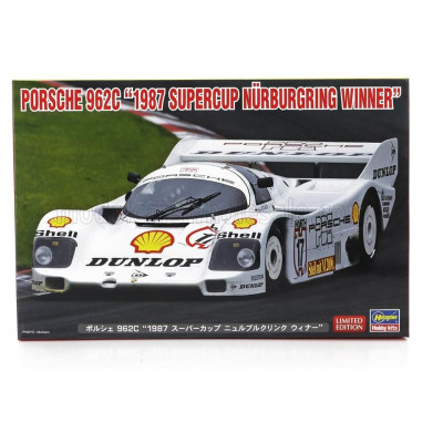 HASEGAWA PORSCHE 962C DUNLOP N 17 WINNER SUPERCUP NURBURGRING 1987 H.J.STUCK 1/24