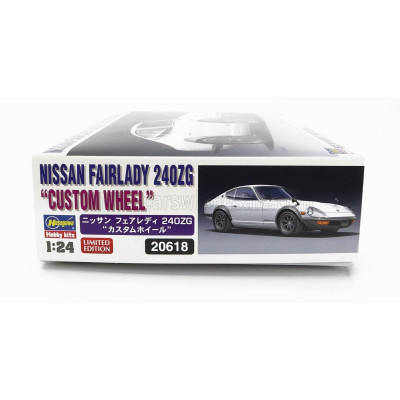 HASEGAWA NISSAN FAIRLADY 240ZG COUPE CUSTOM WHEELS 1972 1/24