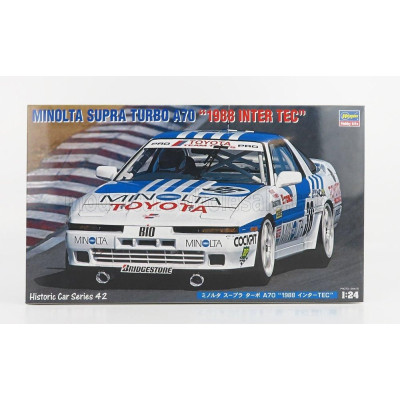 HASEGAWA TOYOTA SUPRA TURBO A70 TEAM MINOLTA N 36 INTER TEC 1988 M.SEKIYA - H.OGAWA 1/24