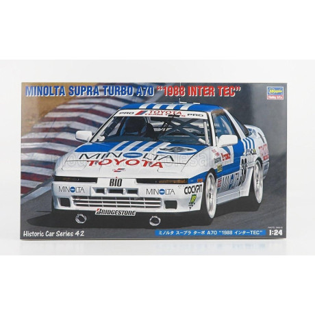 HASEGAWA TOYOTA SUPRA TURBO A70 TEAM MINOLTA N 36 INTER TEC 1988 M.SEKIYA - H.OGAWA 1/24