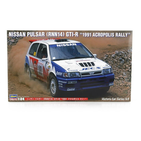 HASEGAWA NISSAN PULSAR GTi-R N 18 RALLY ACROPLIS 1991 B.MELANDER - S.BLOMQVIST 1/24