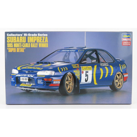 HASEGAWA SUBARU IMPREZA N 5 WINNER RALLY MONTECARLO 1995 C.SAINZ - L.MOYA 1/24