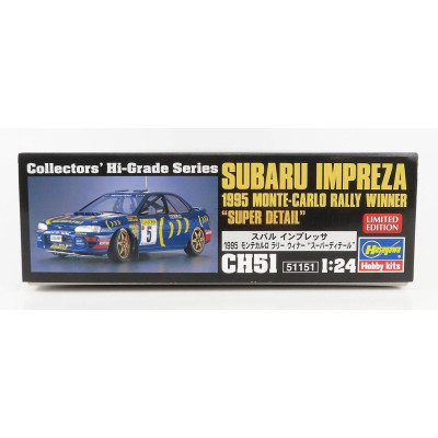 HASEGAWA SUBARU IMPREZA N 5 WINNER RALLY MONTECARLO 1995 C.SAINZ - L.MOYA 1/24