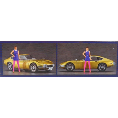 HASEGAWA TOYOTA 2000GT WITH GIRL FIGURE 1967 1/24