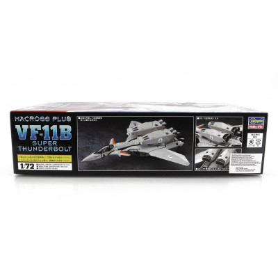 HASEGAWA TV SERIES VF-11B SUPER THUNDERBOLT ROBOT ADVANCE VARIABLE FIGHTER AIRPLANE MACROSS PLUS 1/72