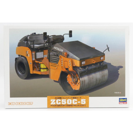 HASEGAWA YANMAR ZC50C-5 RULLO VIBRANTE MONOTAMBURO - SCHIACCIASASSI - STONE CRUSHER ROLL 1/35