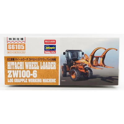 HASEGAWA HITACHI FIAT ZW100-6 RUSPA GOMMATA TRACTOR - SCRAPER 1/35