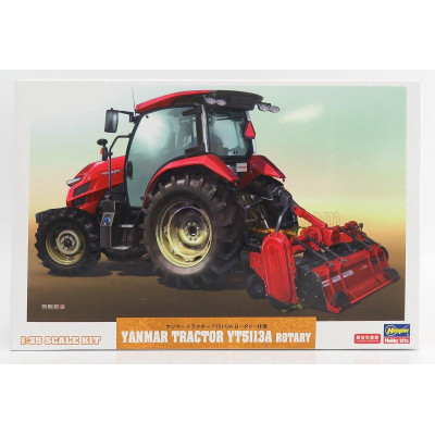 HASEGAWA YANMAR YT5113A TRACTOR WITH ROTARY TRAILER 1/35