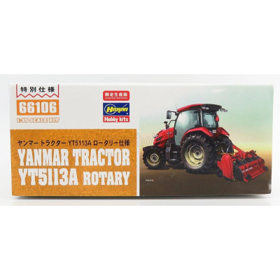 HASEGAWA YANMAR YT5113A TRACTOR WITH ROTARY TRAILER 1/35