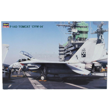 HASEGAWA GRUMMAN F-14D TOMCAT CVW-14 MILITARY AIRPLANE 1974 1/48
