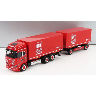 HERPA IVECO FIAT S-WAY TRUCK BRT CORRIERE ESPRESSO 2022 - RED 1/87