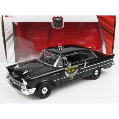 HIGHWAY61 CHEVROLET 150 SEDAN OHIO STATE PATROL POLICE 1957 - BLACK 1/18
