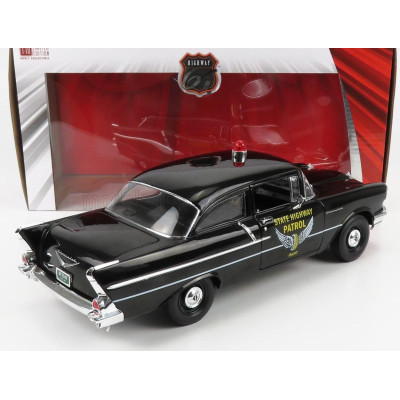 HIGHWAY61 CHEVROLET 150 SEDAN OHIO STATE PATROL POLICE 1957 - BLACK 1/18