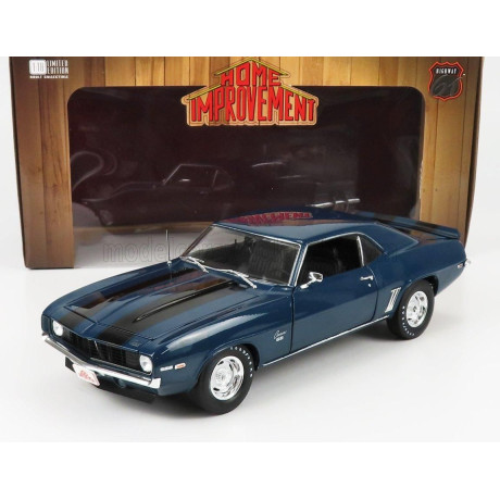 HIGHWAY61 CHEVROLET CAMARO SS COUPE 1969 - THE IMPROVEMENT 1991-1999 - BLUE BLACK 1/18