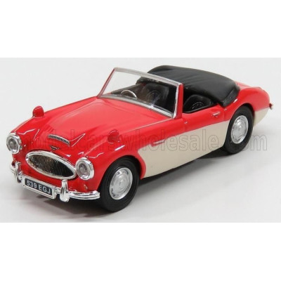 HONGWELL AUSTIN HEALEY 3000 MKIII SPIDER OPEN 1964 - RED CREAM 1/43