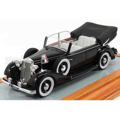 ILARIO MODEL HORCH 830BL CABRIOLET OPEN 1936 - GENERAL DE GAULLE - BLACK 1/43