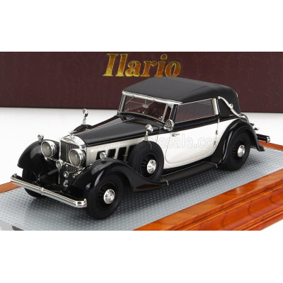 ILARIO MODEL HORCH 780 SPORT CABRIOLET CLOSED 1933 - WHITE BLACK 1/43