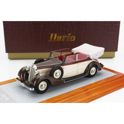 ILARIO MODEL HORCH 830 BL CABRIOLET CLOSED 1936 - BROWN BEIGE 1/43