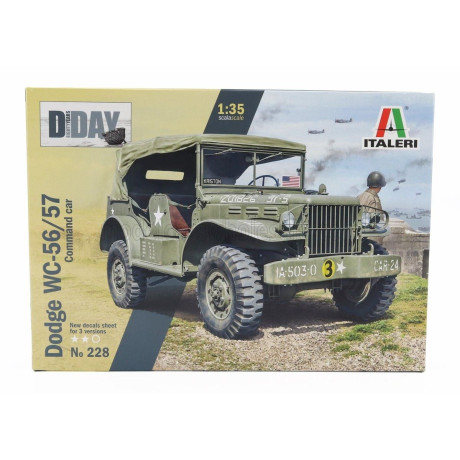 ITALERI DODGE WC56/57 4X4 COMMAND CAR MILITARY 1944 1/35
