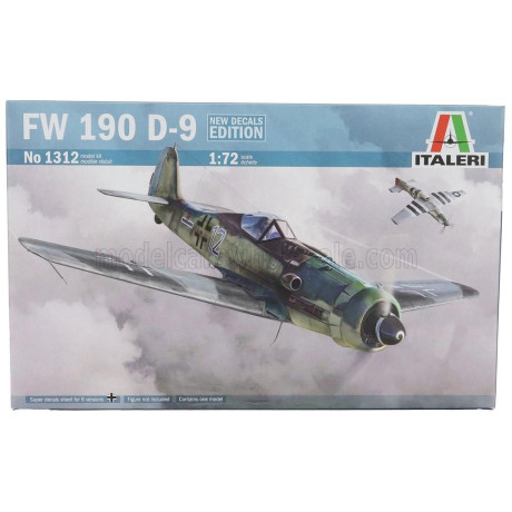 ITALERI FOCKE WULF FW 190 D-9 MILITARY AIRPLANE 1944 1/72