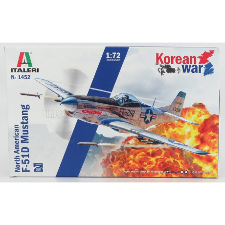 ITALERI NORTH AMERICAN F-1D MUSTANG MILITARY AIRPLANE KOREAN WAR 1941 1/72