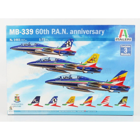ITALERI AERMACCHI SET 3X MB339A FRECCE TRICOLORI - 313th GRUPPO ADDESTRAMENTO ACROBATICO ITALY 1/72