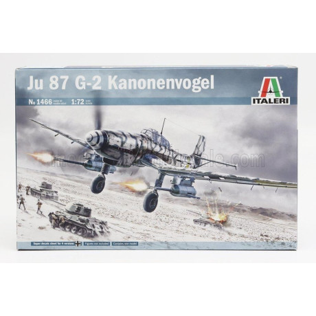 ITALERI JUNKERS JU 87 G-2 KANONENVOGEL MILITARY AIRPLANE 1944 1/72