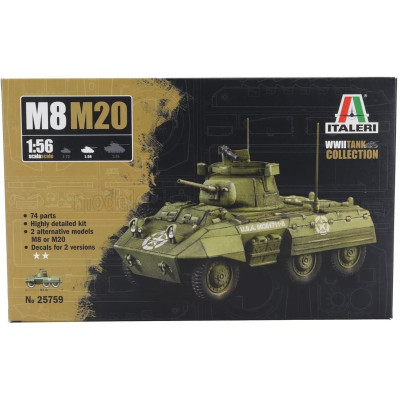 ITALERI FORD USA M20 ARMORED UTILITY CAR USA TANK 1944 1/56