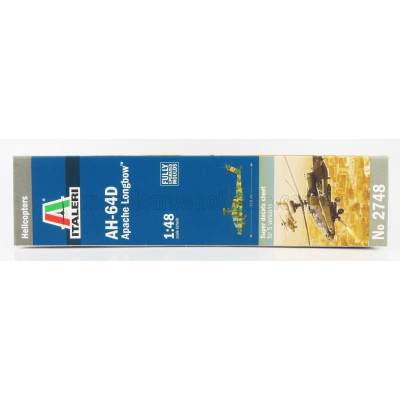 ITALERI HUGHES AH-64D APACHE LONGBOW HELICOPTER MILITARY 1975 1/48