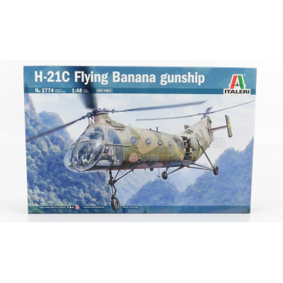 ITALERI PIASECKI H21-C FLYNING BANANA GUNSHIP HELICOPTER MILITARY 1952 1/48