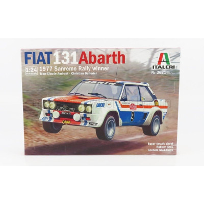 ITALERI FIAT 131 ABARTH N 9 WINNER RALLY SANREMO 1977 J.C.ANDRUET - C.DELFERIER 1/24