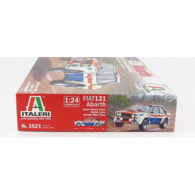 ITALERI FIAT 131 ABARTH N 9 WINNER RALLY SANREMO 1977 J.C.ANDRUET - C.DELFERIER 1/24