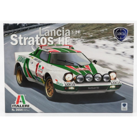 ITALERI LANCIA STRATOS HF ALITALIA N 1 WINNER RALLY MONTECARLO 1977 S.MUNARI - S.MAIGA + STRATOS HF STREET VERSION 1974 1/24