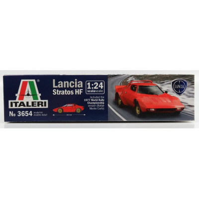 ITALERI LANCIA STRATOS HF ALITALIA N 1 WINNER RALLY MONTECARLO 1977 S.MUNARI - S.MAIGA + STRATOS HF STREET VERSION 1974 1/24