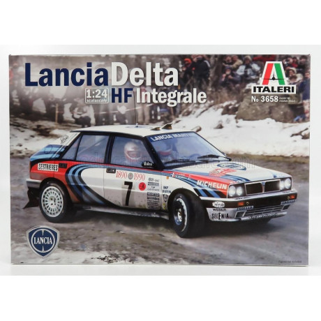 ITALERI LANCIA DELTA HF INTEGRALE MARTINI 16V N 1 RALLY MONTECARLO 1990 M.BIASION - T.SIVIERO + DELTA HF INTEGRALE 16V MARTINI N