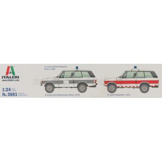 ITALERI LAND ROVER RANGE ROVER POLICE 1980 -  1/24