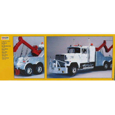 ITALERI FORD USA 9000 TRACTOR TRUCK 3-ASSI 1986 CARRO ATTREZZI - WRECKER ROAD SERVICE 1/24