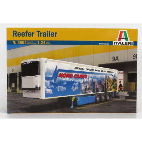 ITALERI TRAILER RIMORCHIO - TRAILER SEMI-FRIGO FOR TRUCK - VARIOUS 1/24