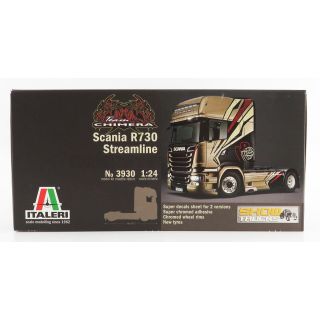 ITALERI SCANIA R730 TRACTOR TRUCK STREAMLINE TEAM CHIMERA 2-ASSI 2011 1/24