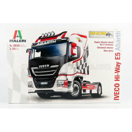 ITALERI IVECO FIAT STRALIS HI-WAY TRACTOR TRUCK ABARTH 2-ASSI 2010 1/24