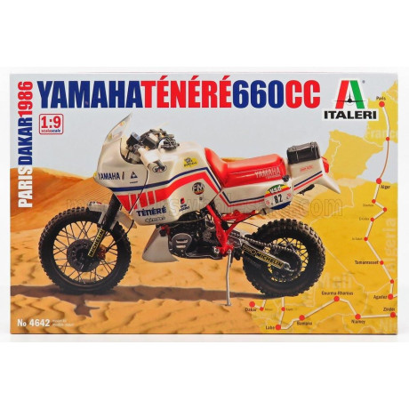ITALERI YAMAHA TENERE 600cc N 0 RALLY PARIS DAKAR 1986 1/9